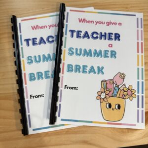 Teacher Appreciation book